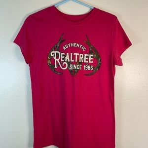 Realtree pink Camo top size M